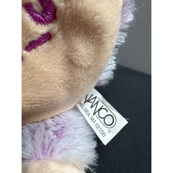 Nanco "Kiss Me!" Hanging Plush Monkey Toy 12" Purple & Cream - Picture 2 of 8